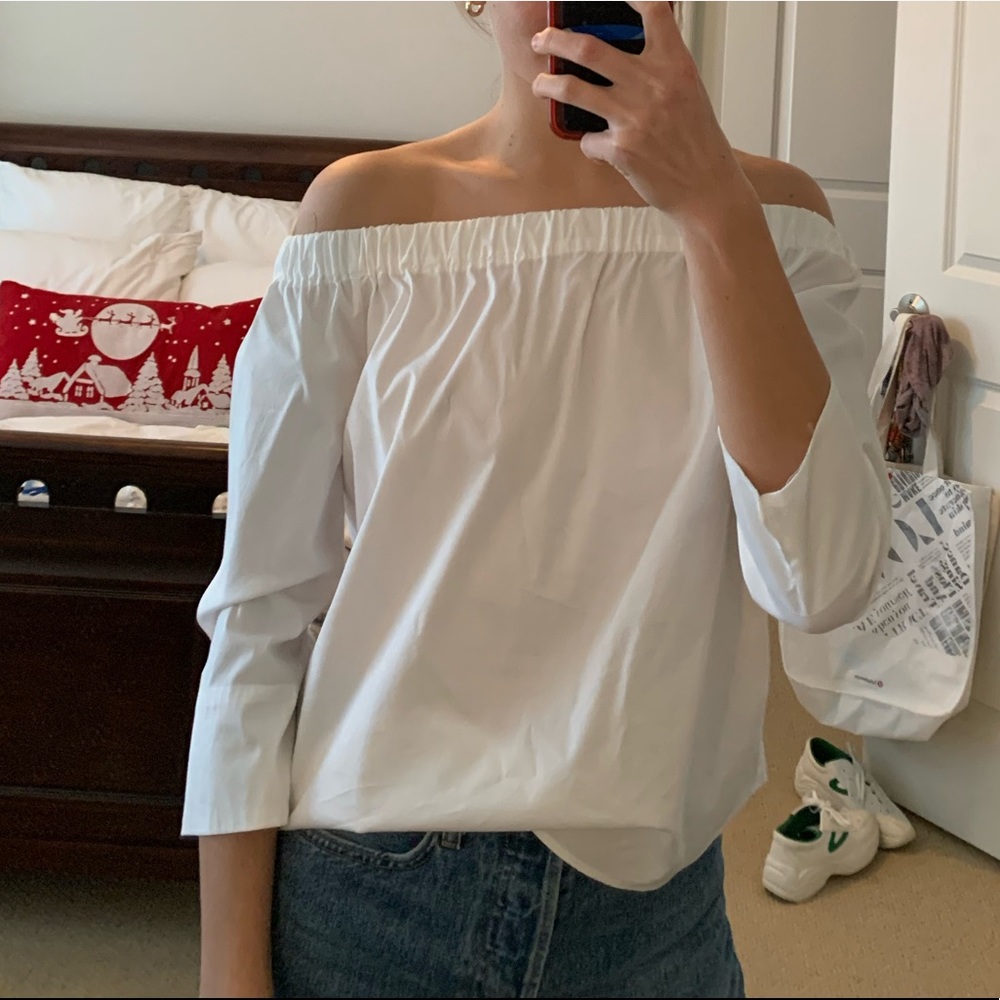 Zara Cold Shoulder Blouse